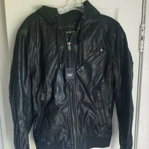 Express Womens Minus The Leather Hooded Jacket Small